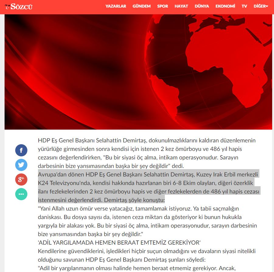 كوردستان 24 ده‌بێته‌ سه‌رچاوه‌ی میدیاكانی توركیا